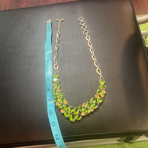 Vintage green and yellow 18-22” necklace - Picture 5 of 6